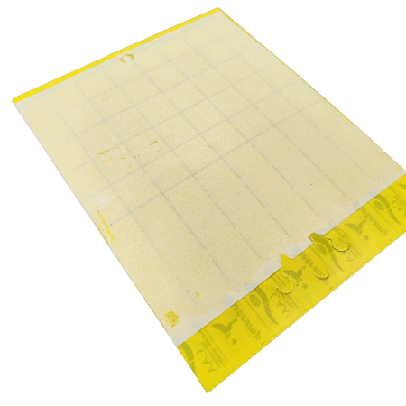 Placa cromática amarilla flexible